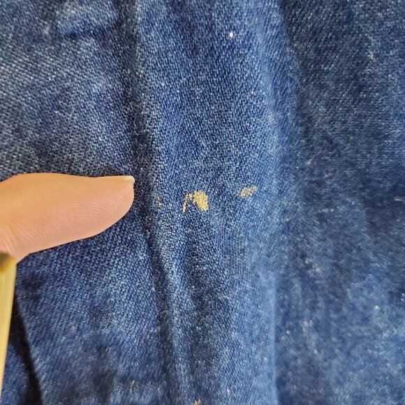 Dickies Overalls Mens 36x32 Blue Cotton Denim Adjustable Straps *Read* - Picture 8 of 12